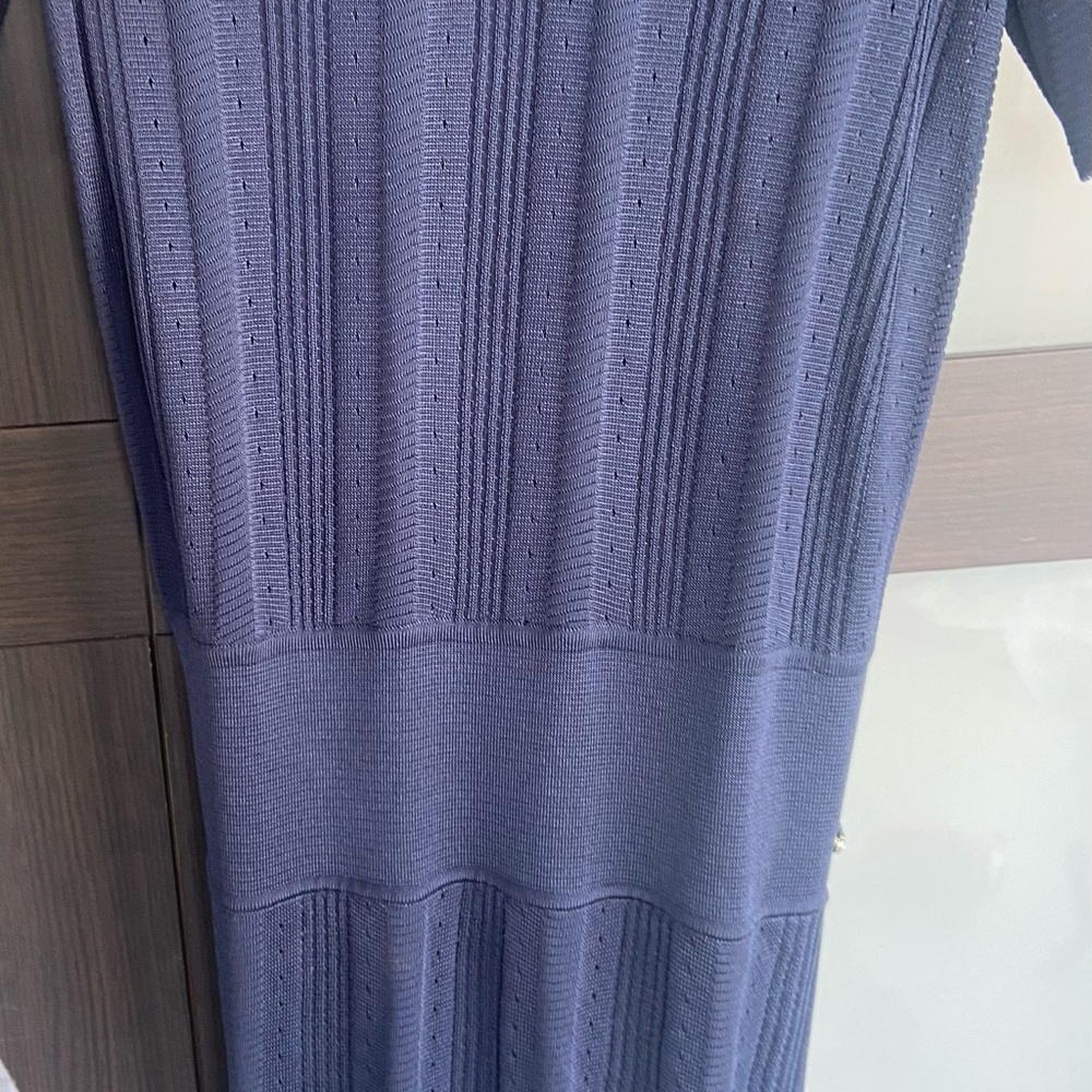 Salvatore Ferragamo dress. Made in Italy. Flattering, classic, knitted fabric.